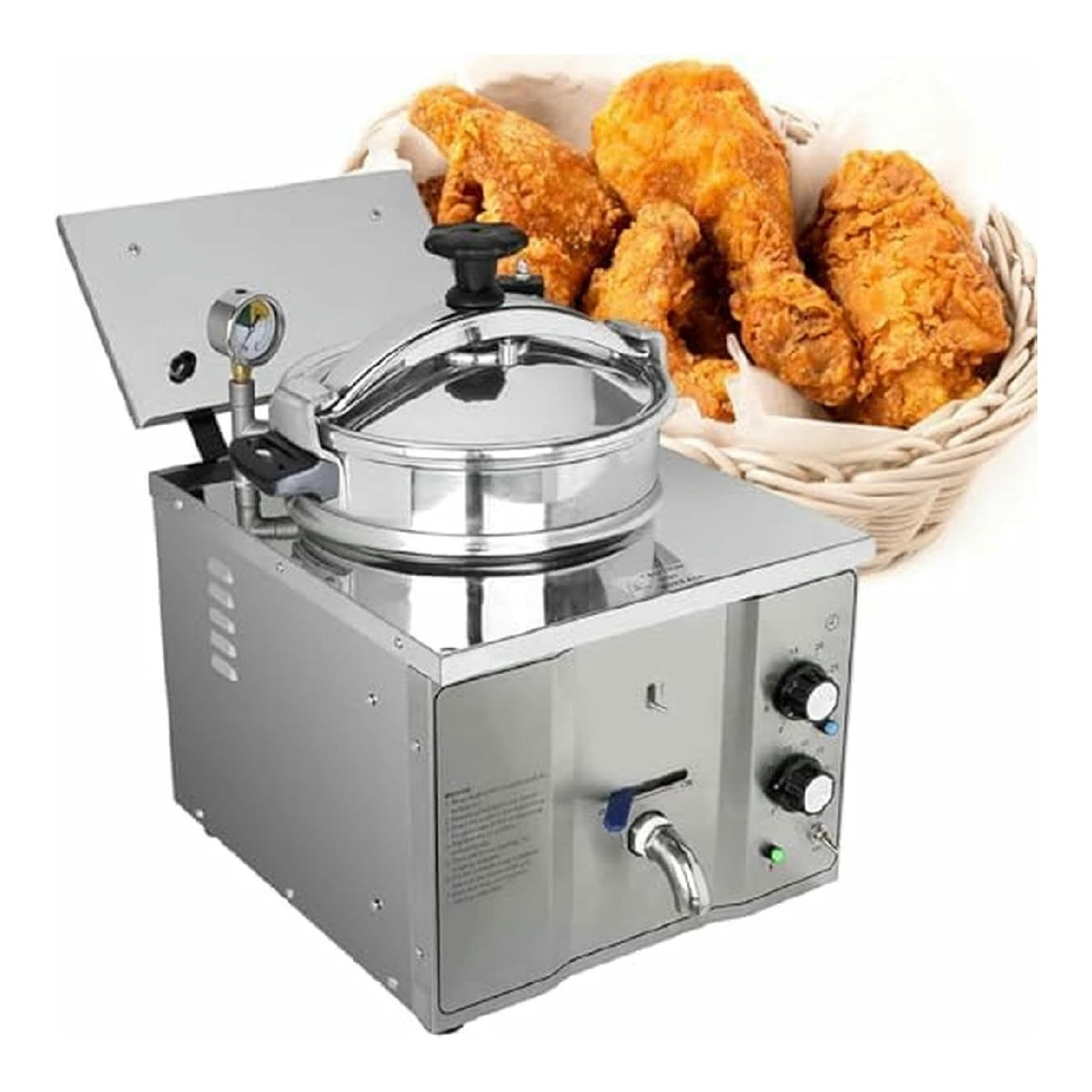 Friggitrice elettrica Friggitrice Pressione Commerciale, Macchina Elettrica