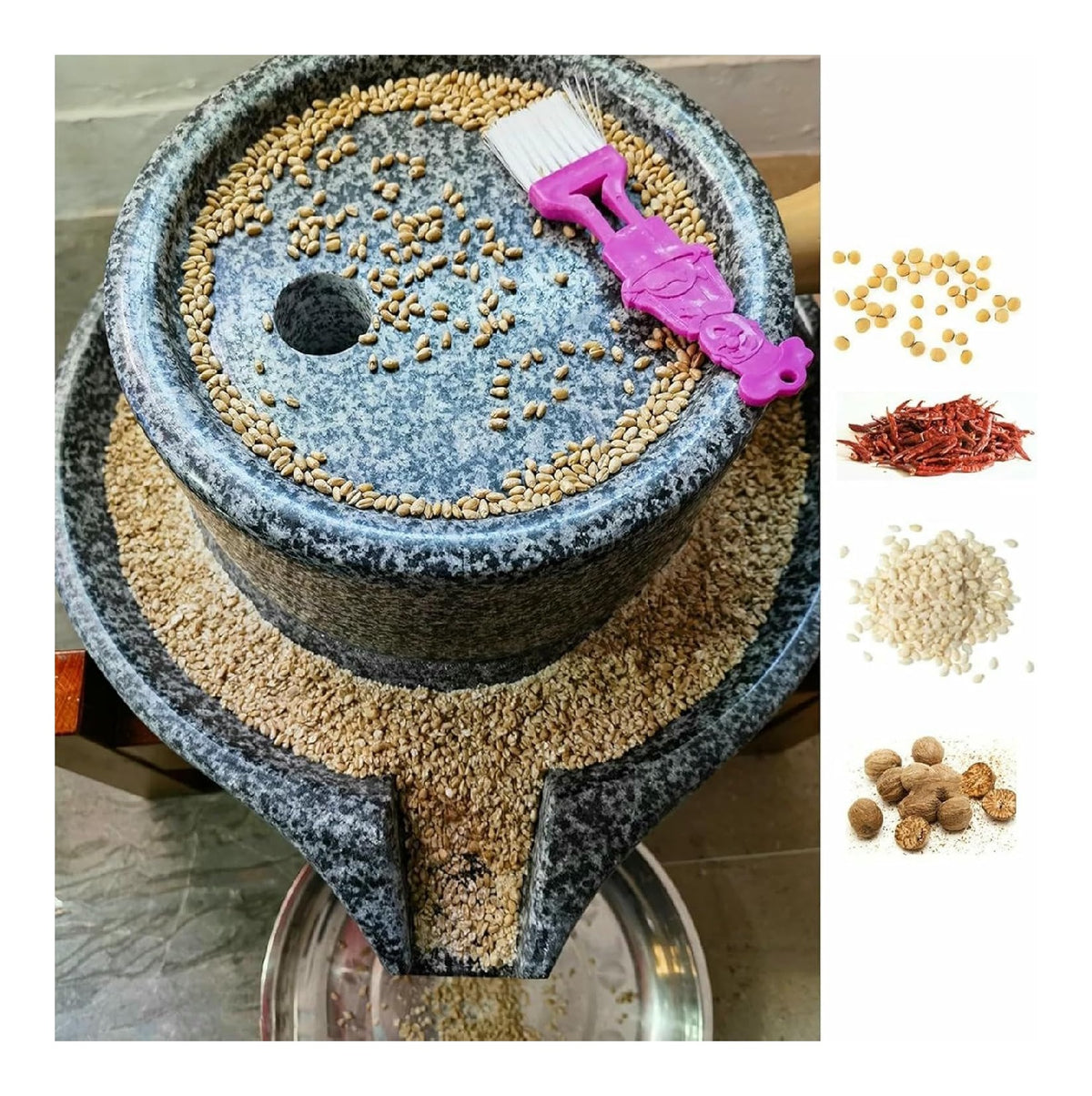 Apparecchio per uso domestico Macinacaffe Granito Naturale, macinacaffe Manuale