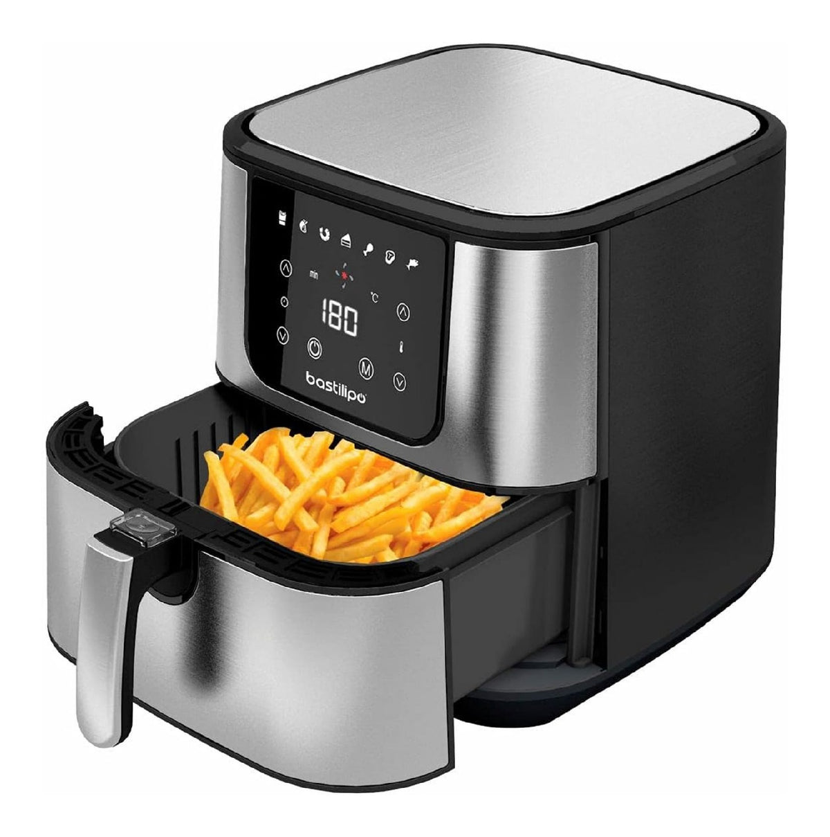 Friggitrice ad aria con programmi automatici con timer nero 5.5 L