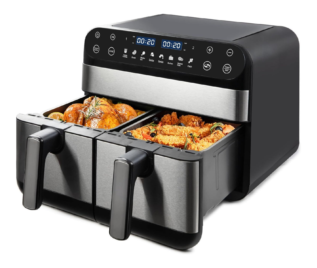 Friggitrice ad aria con comandi touch con programmi automatici nero 10 L comandi touch