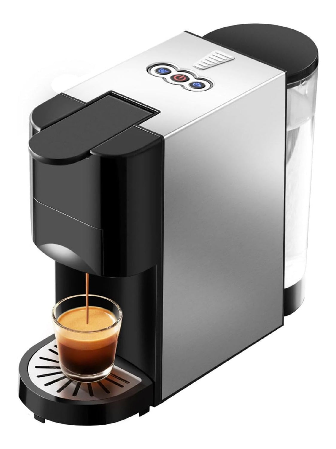 Macchina espresso con comandi touch funzionamento automatico nero 800 ml