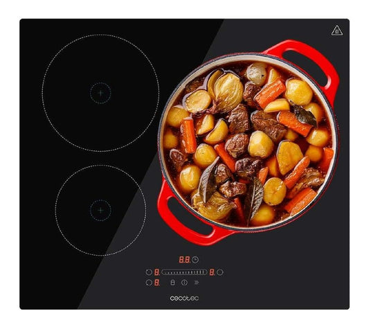 Piastra a induzione con timer funzionamento automatico rosso