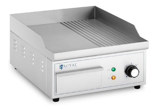 Funzionamento automatico royal catering fry top elettrico in acciaio inox oro