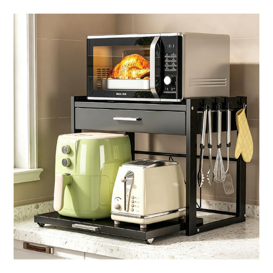 Friggitrice ad aria REALINN Scaffale forno microonde cassetto