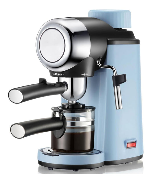 Macchina per caffe Espresso Bar, con comandi touch funzionamento automatico blu