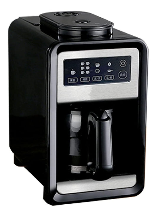 Macchina da caffe nero con macinacaffe