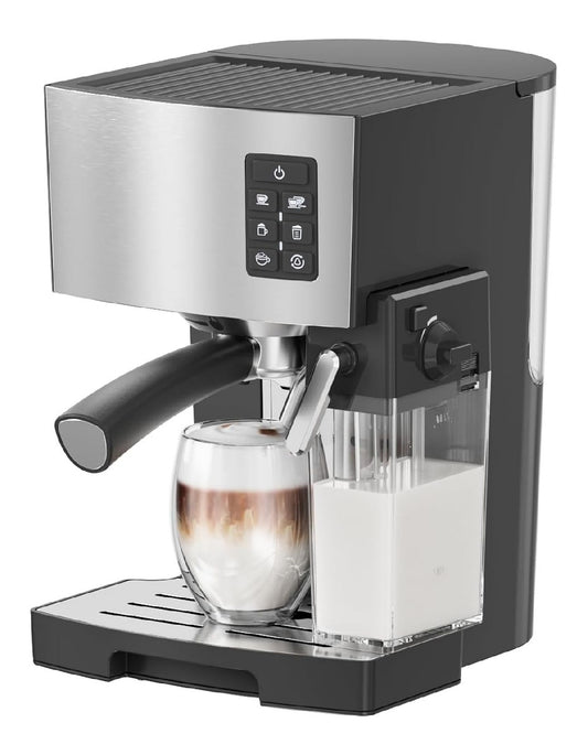 Macchina per caffe espresso bar, con comandi touch funzionamento automatico nero