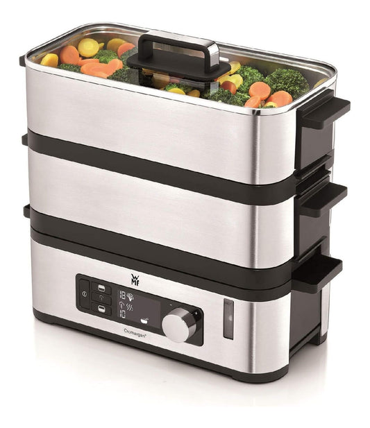 WMF KitchenMinis Vaporiera Elettrica compatta funzione vapore in acciaio inox argento