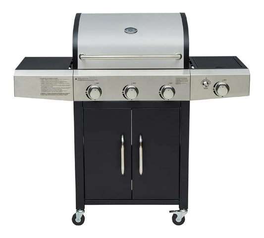 Arsard Barbecue Gas Professionale XXL in acciaio inox argento