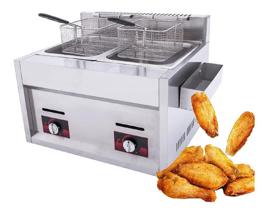 Friggitrice elettrica Grande friggitrice cestelli, friggitrice appoggio