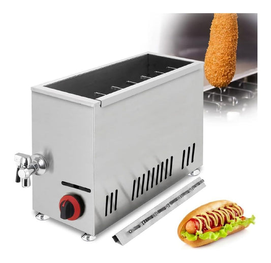 Friggitrice elettrica in acciaio inox temperatura regolabile nero