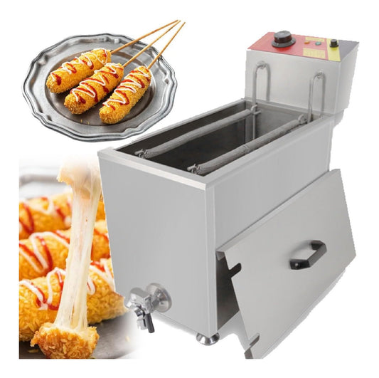Friggitrice elettrica funzionamento automatico nero Friggitrice Elettrica Professionale, Macchina