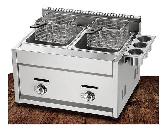 Friggitrice elettrica Generic Friggitrice compatta Doppia Vasca