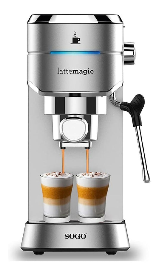 Caffettiera elettrica funzionamento automatico funzione vapore argento