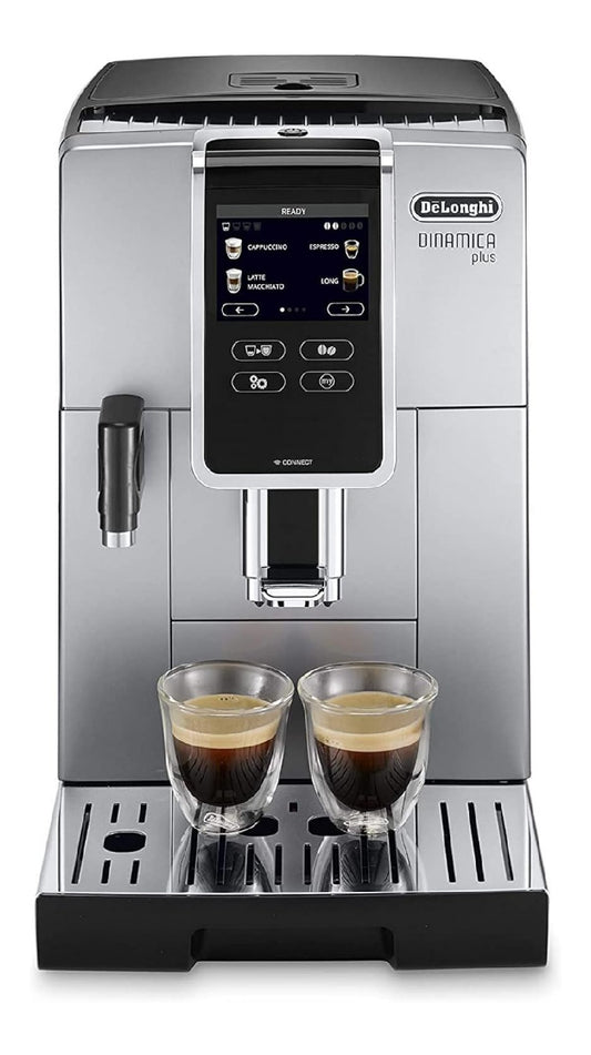 Elettrodomestico compatto nero con comandi touch con timer