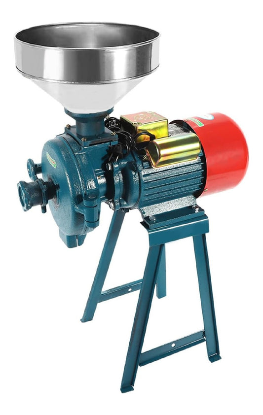 Mulino elettrico per cereali in acciaio inox nero 60 kg