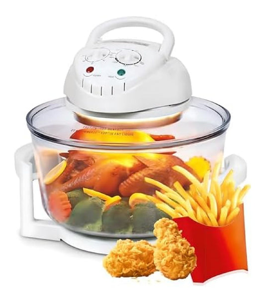 Friggitrice ad aria con timer funzionamento automatico nero temperatura regolabile