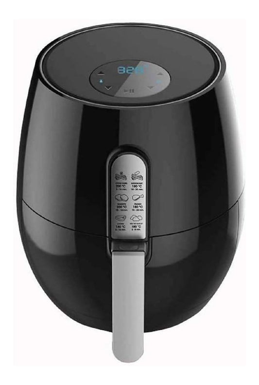Friggitrice ad aria con comandi touch nero Principio riscaldamento della friggitrice