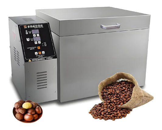 Macchina per Torrefazione caffe 1800w/2500w, con timer funzionamento automatico argento