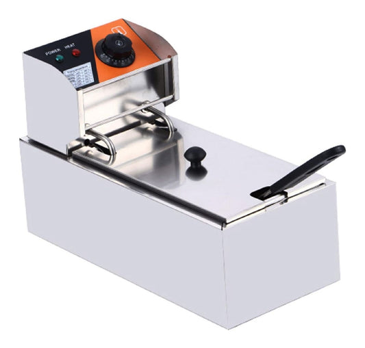 Friggitrice elettrica con comandi touch componenti lavabili rame