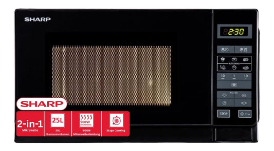 Forno a microonde 25 L funzionamento automatico nero
