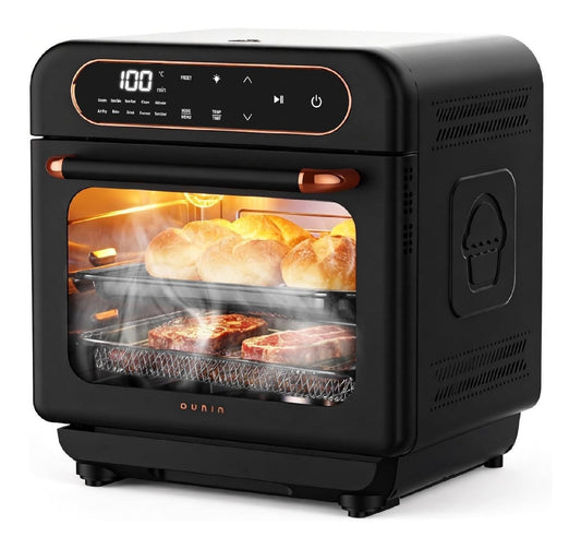 Fornetto da cucina con comandi touch funzione vapore oro