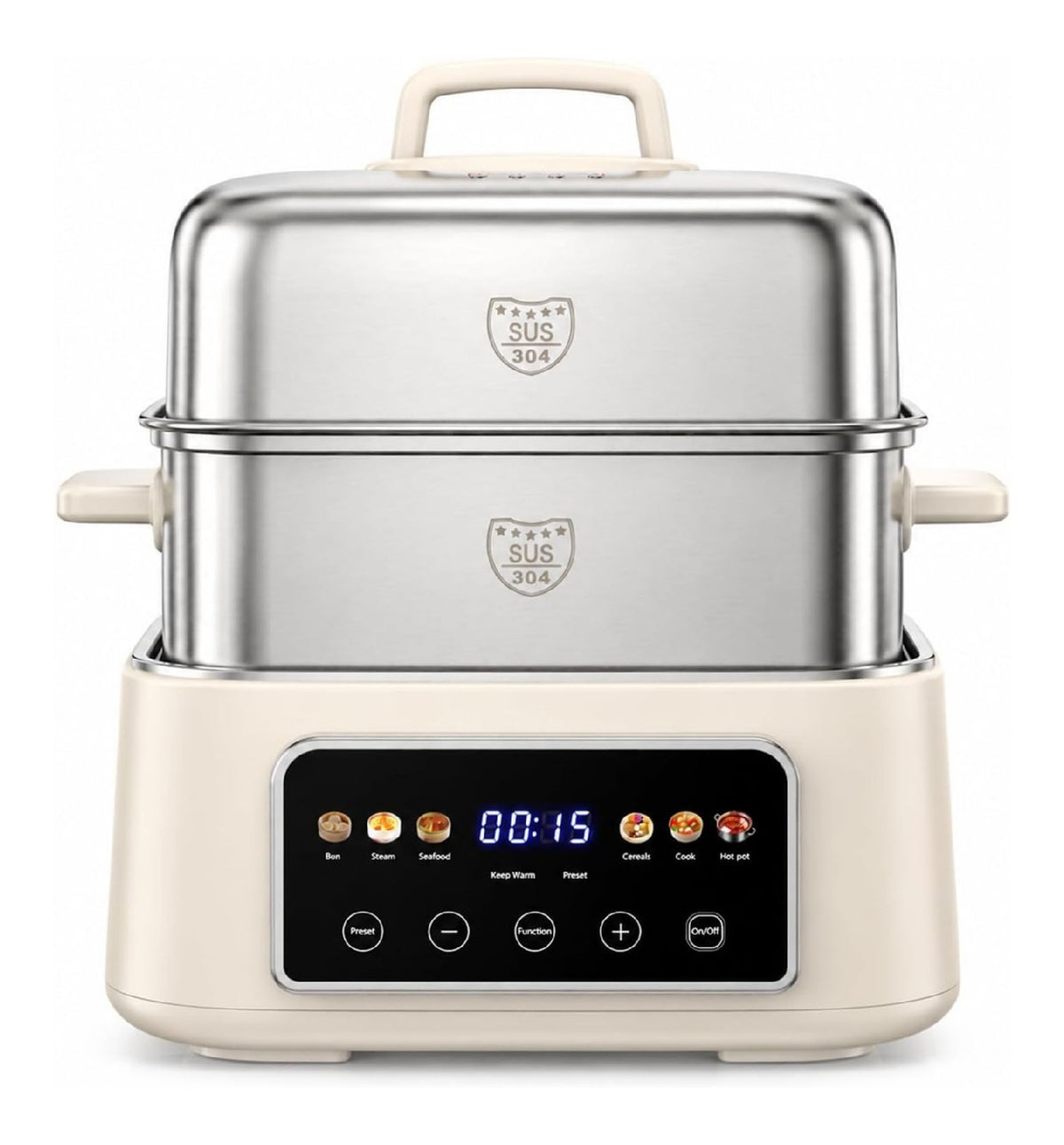 Apparecchio per uso domestico Fulgutonit Vaporiera elettrica acciaio inox