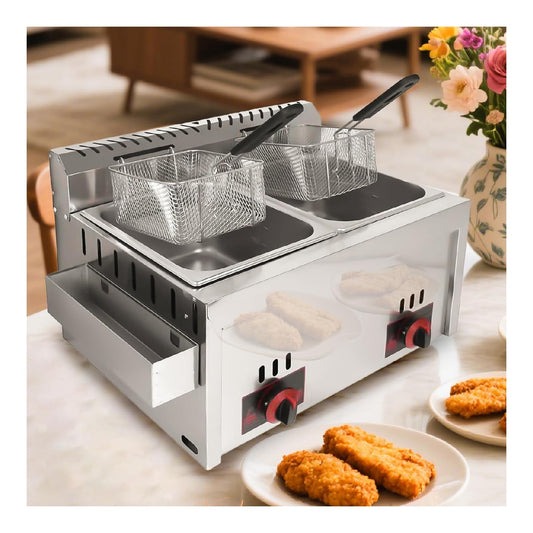 Friggitrice elettrica Friggitrice Gastro, acciaio inox, alta