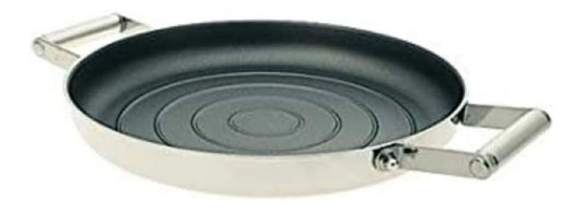 Padelle grill VICKERS BISTECCHIERA MANIGLIE ACCIAIO