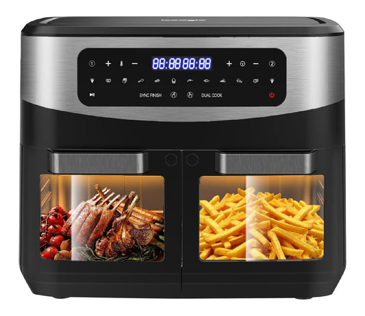 Friggitrice ad aria con timer nero con timer