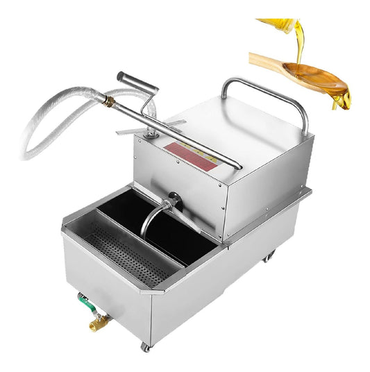 Friggitrice elettrica Macchina filtrante Olio friggitrice Commerciale, Filtro friggitrice Mobile nero