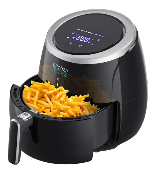Friggitrice elettrica con comandi touch componenti lavabili nero