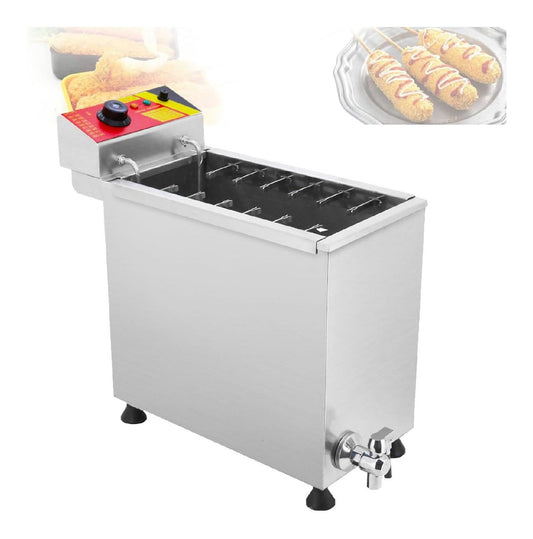 Friggitrice elettrica 25 L temperatura regolabile oro