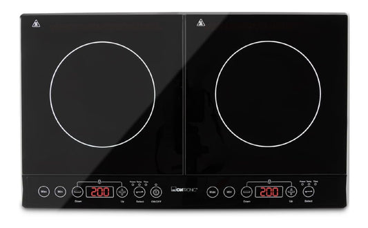 Elettrodomestico compatto Clatronic induzione doppia portatile, livelli