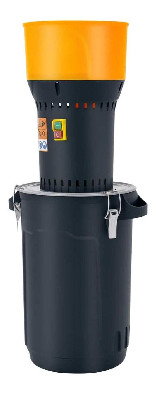 Mulino elettrico per cereali 25 L funzionamento automatico grigio