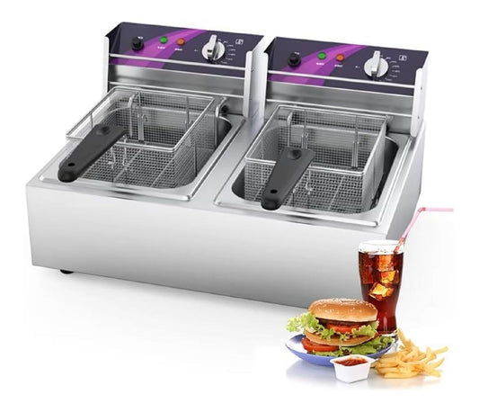 Funzionamento automatico friggitrice elettrica temperatura regolabile nero