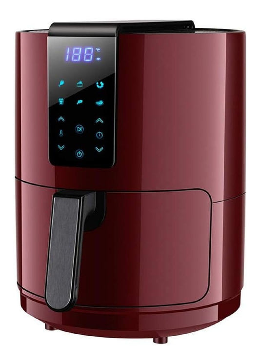 Friggitrice ad aria con comandi touch funzionamento automatico rosso comandi touch con display