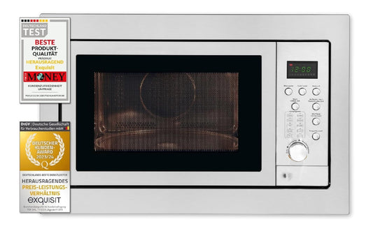 Forno a microonde digitale in acciaio inox oro