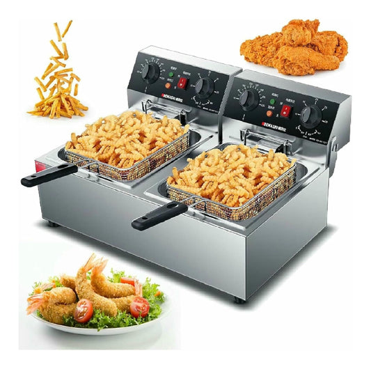 Friggitrice elettrica Friggitrice Profonda Commerciale Cestini, Friggitrice