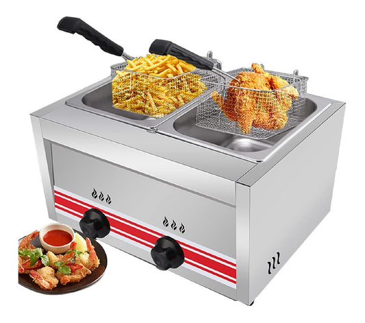 Friggitrice da cucina Friggitrice acciaio inox cestello regolatore