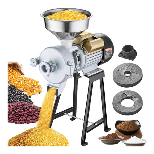 Con macinacaffe mulino elettrico per cereali rosso