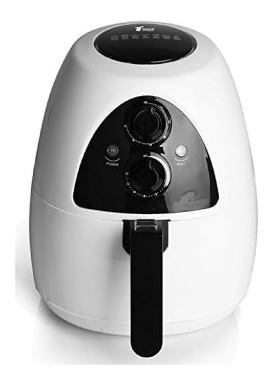 Friggitrice elettrica con timer funzionamento automatico bianco
