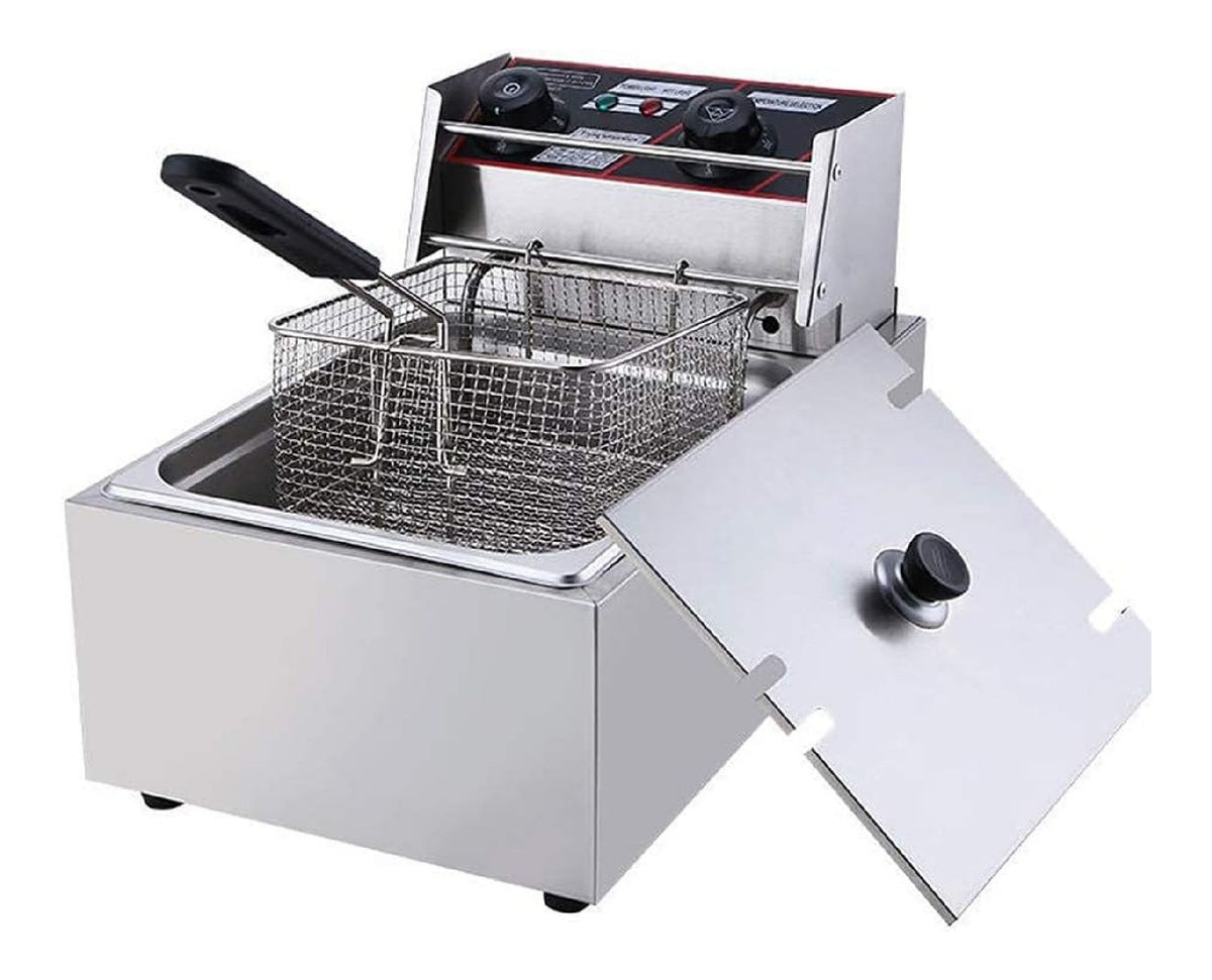Friggitrice elettrica con timer portatile rame