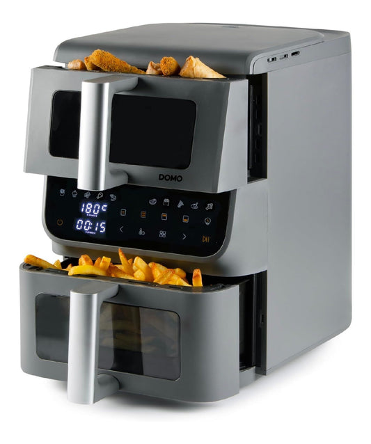 Friggitrice ad aria 10 L con comandi touch grigio