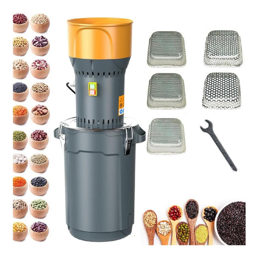 Mulino elettrico per cereali portatile nero