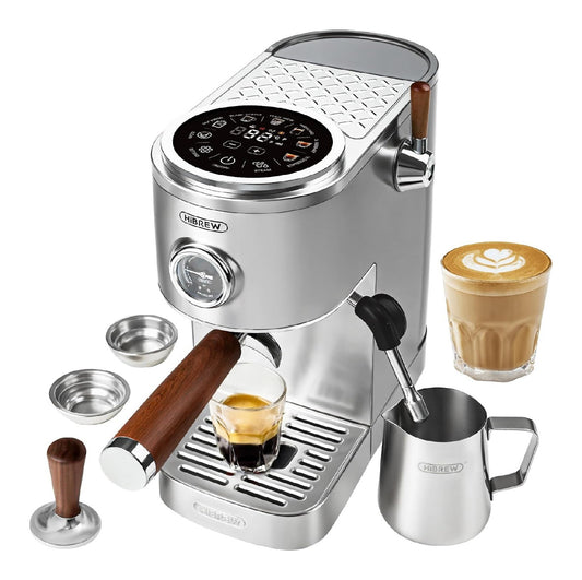 Macchina da caffe funzione vapore con comandi touch nero