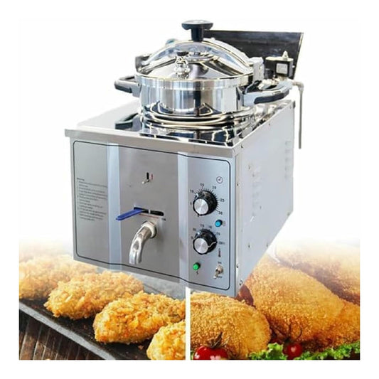 Friggitrice da cucina con timer temperatura regolabile nero