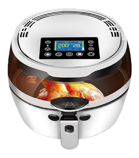 Friggitrice ad aria digitale con comandi touch bianco con timer