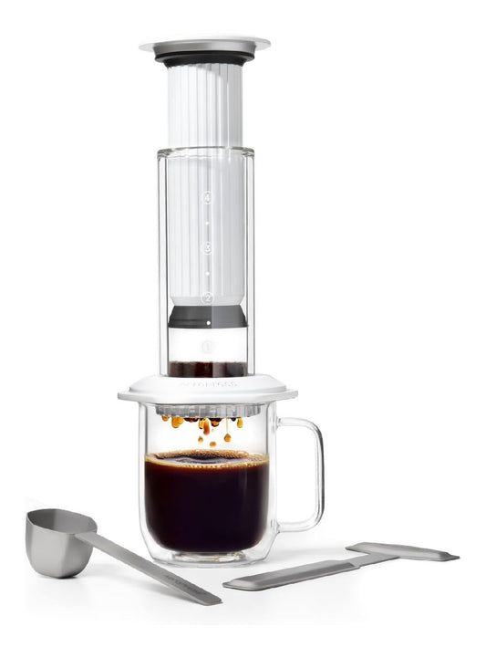 Macchina da caffe bianco portatile