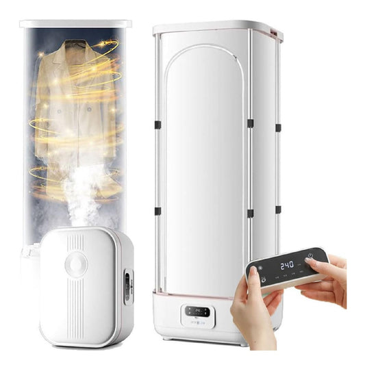Elettrodomestico compatto bianco portatile funzione vapore